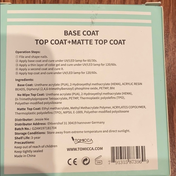 UV GEL LAMP  + 6 gel nail polishes and 3 topcoats - Picture 8 of 10